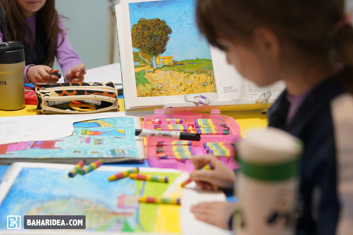 تمرین نقاشی و طراحی در کلاس